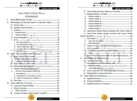 İnsan Hakları 1. Dönem Part-3 (2020-2021)-AKHF-Konu Anlatım Kitapçığı
