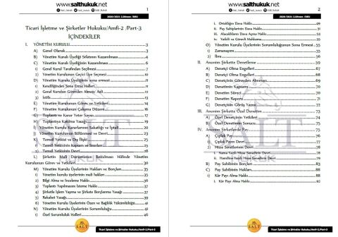 Ticaret İşletme ve Şirketler Hukuku Amfi 2 2. Dönem Part-3 (2020-2021)-DEÜ-Konu Anlatım Kitapçığı