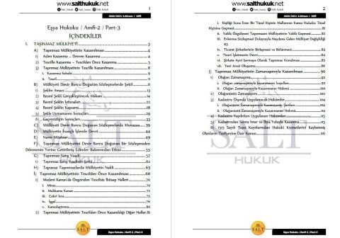 Eşya Hukuku Amfi 2 2. Dönem Part-3 (2020-2021)-DEÜ-Konu Anlatım Kitapçığı