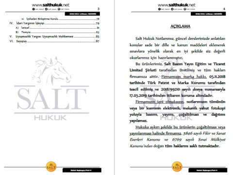 Hukuk Başlangıcı 1. Dönem Part-4 (2020-2021)-AKHF-Konu Anlatım Kitapçığı