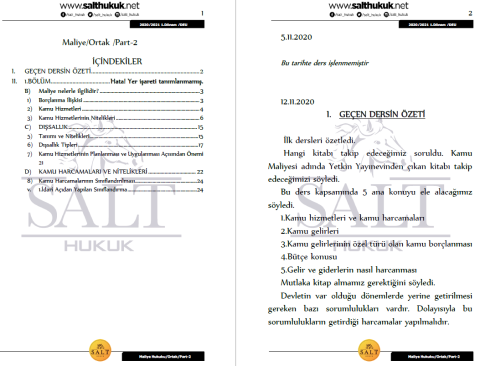 Maliye Hukuku Amfi 1-2 1. Dönem Part-2 (2020-2021)-DEÜ-Konu Anlatım Kitapçığı
