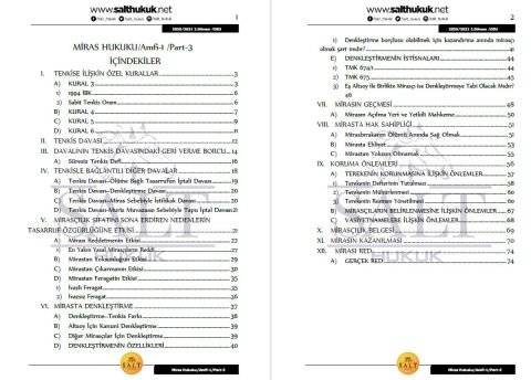 Miras Hukuku Amfi 1 2. Dönem Part-3 (2020-2021)-DEÜ-Konu Anlatım Kitapçığı