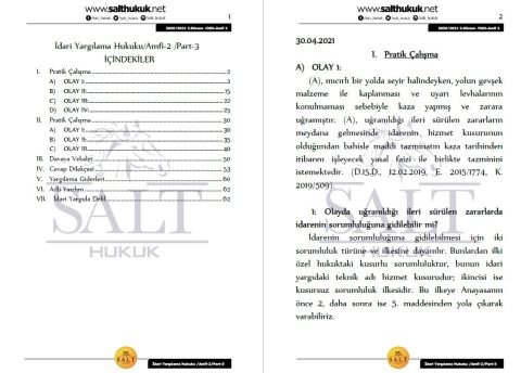 İdari Yargılama Hukuku Amfi 2 2. Dönem Part-3 (2020-2021)-DEÜ-Konu Anlatım Kitapçığı