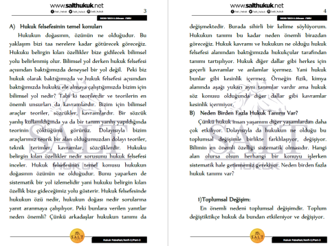 Hukuk Felsefesi Amfi 2 1. Dönem Part-2 (2020-2021)-DEÜ-Konu Anlatım Kitapçığı