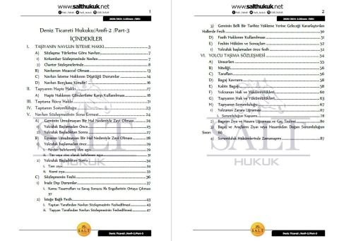 Deniz Ticaret Hukuku Amfi 2 2. Dönem Part-3 (2020-2021)-DEÜ-Konu Anlatım Kitapçığı