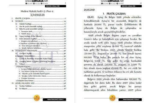 Medeni Hukuk Amfi 1 2. Dönem Part-4 (2020-2021)-DEÜ-Konu Anlatım Kitapçığı