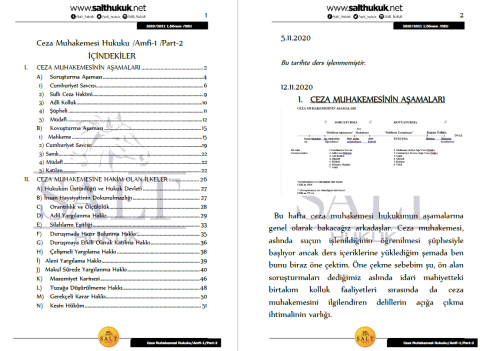 Ceza Muhakemesi Hukuku Amfi 1 1. Dönem Part-2 (2020-2021)-DEÜ-Konu Anlatım Kitapçığı
