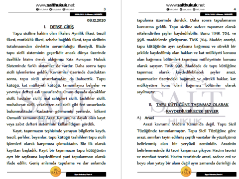 Eşya Hukuku 1. Dönem Part-4 (2020-2021)-AKHF-Konu Anlatım Kitapçığı