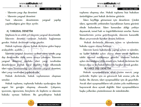 İdari Yargılama Hukuku Amfi 1 1. Dönem Part-2 (2020-2021)-DEÜ-Konu Anlatım Kitapçığı