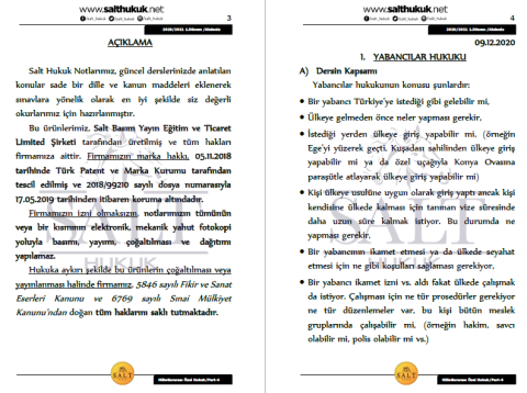 Milletler Özel Hukuku 1. Dönem Part-4 (2020-2021)-AKHF-Konu Anlatım Kitapçığı