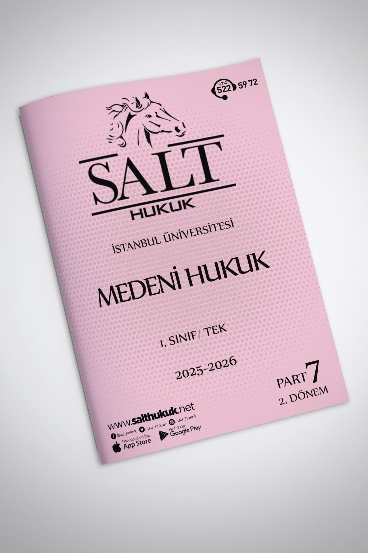 Medeni Hukuk Tek 2. Dönem Part-7 (2025-2026)-İÜHF-Konu Anlatım Kitapçığı