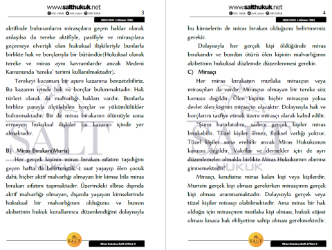 Miras Hukuku Amfi 2 1. Dönem Part-2 (2020-2021)-DEÜ-Konu Anlatım Kitapçığı