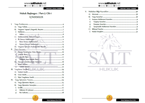 Hukuk Başlangıcı 1. Dönem Part-5 (2020-2021)-AKHF-Konu Anlatım Kitapçığı