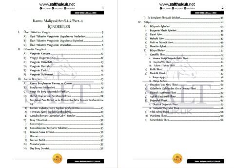 Maliye Hukuku Amfi 1-2 2. Dönem Part-4 (2020-2021)-DEÜ-Konu Anlatım Kitapçığı