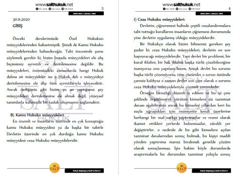 Hukuk Başlangıcı Amfi 2 1. Dönem Part-3 (2020-2021)-DEÜ-Konu Anlatım Kitapçığı