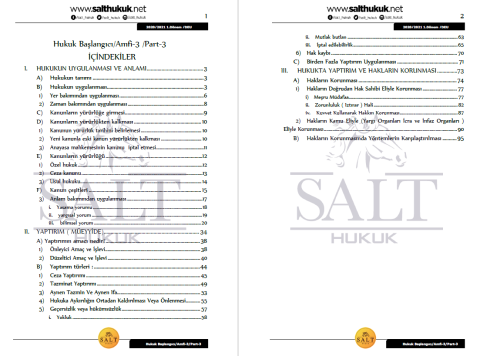 Hukuk Başlangıcı Amfi 3 1. Dönem Part-3 (2020-2021)-DEÜ-Konu Anlatım Kitapçığı