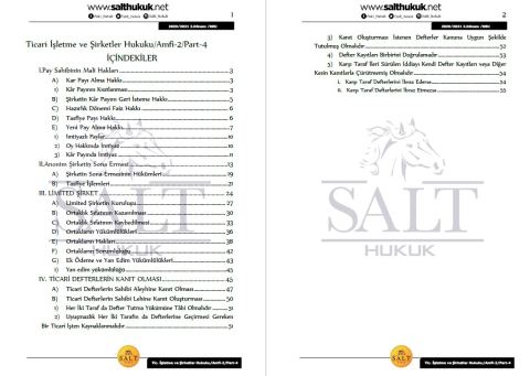 Ticaret İşletme ve Şirketler Hukuku Amfi 2 2. Dönem Part-4 (2020-2021)-DEÜ-Konu Anlatım Kitapçığı