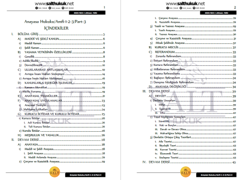Anayasa Hukuku Amfi 1-2-3 1. Dönem Part-3 (2020-2021)-DEÜ-Konu Anlatım Kitapçığı