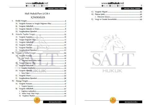 Maliye Hukuku 1. Dönem Part-5 (2020-2021)-AKHF-Konu Anlatım Kitapçığı