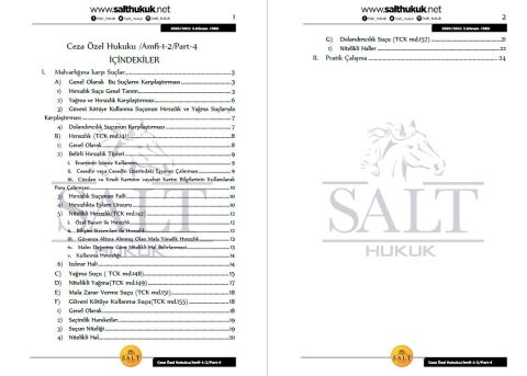 Ceza Özel Hukuku Amfi 1-2 2. Dönem Part-4 (2020-2021)-DEÜ-Konu Anlatım Kitapçığı