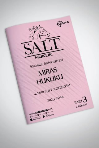 Miras Hukuku Çift-2.Öğretim 1. Dönem Part-3 (2023-2024)-İÜHF-Konu Anlatım Kitapçığı
