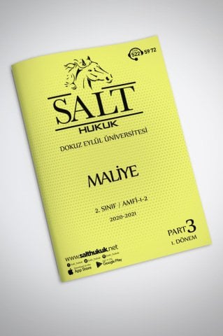Maliye Hukuku Amfi 1-2 1. Dönem Part-3 (2020-2021)-DEÜ-Konu Anlatım Kitapçığı