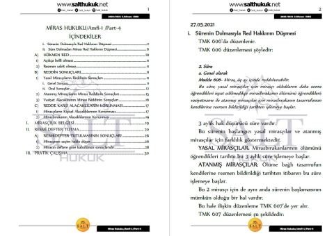 Miras Hukuku Amfi 1 2. Dönem Part-4 (2020-2021)-DEÜ-Konu Anlatım Kitapçığı