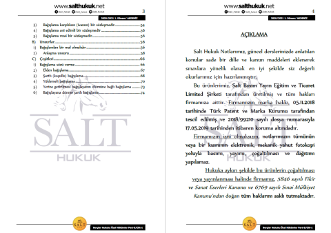 Borçlar Özel Hukuku 1. Dönem Part-5 (2020-2021)-AKHF-Konu Anlatım Kitapçığı