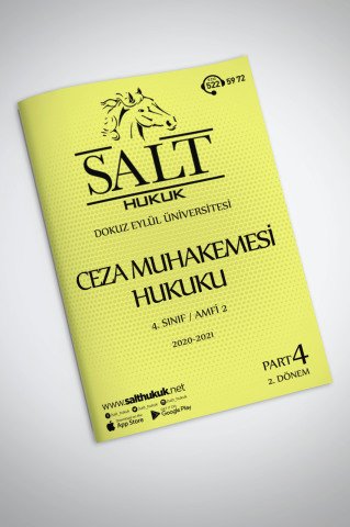 Ceza Muhakemesi Hukuku Amfi 2 2. Dönem Part-4 (2020-2021)-DEÜ-Konu Anlatım Kitapçığı