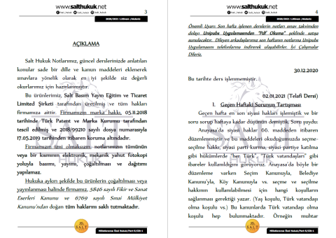 Milletler Özel Hukuku 1. Dönem Part-5 (2020-2021)-AKHF-Konu Anlatım Kitapçığı