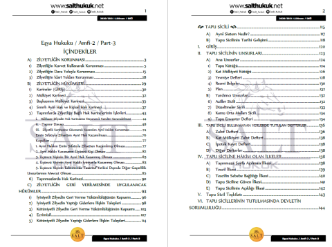 Eşya Hukuku Amfi 2 1. Dönem Part-3 (2020-2021)-DEÜ-Konu Anlatım Kitapçığı