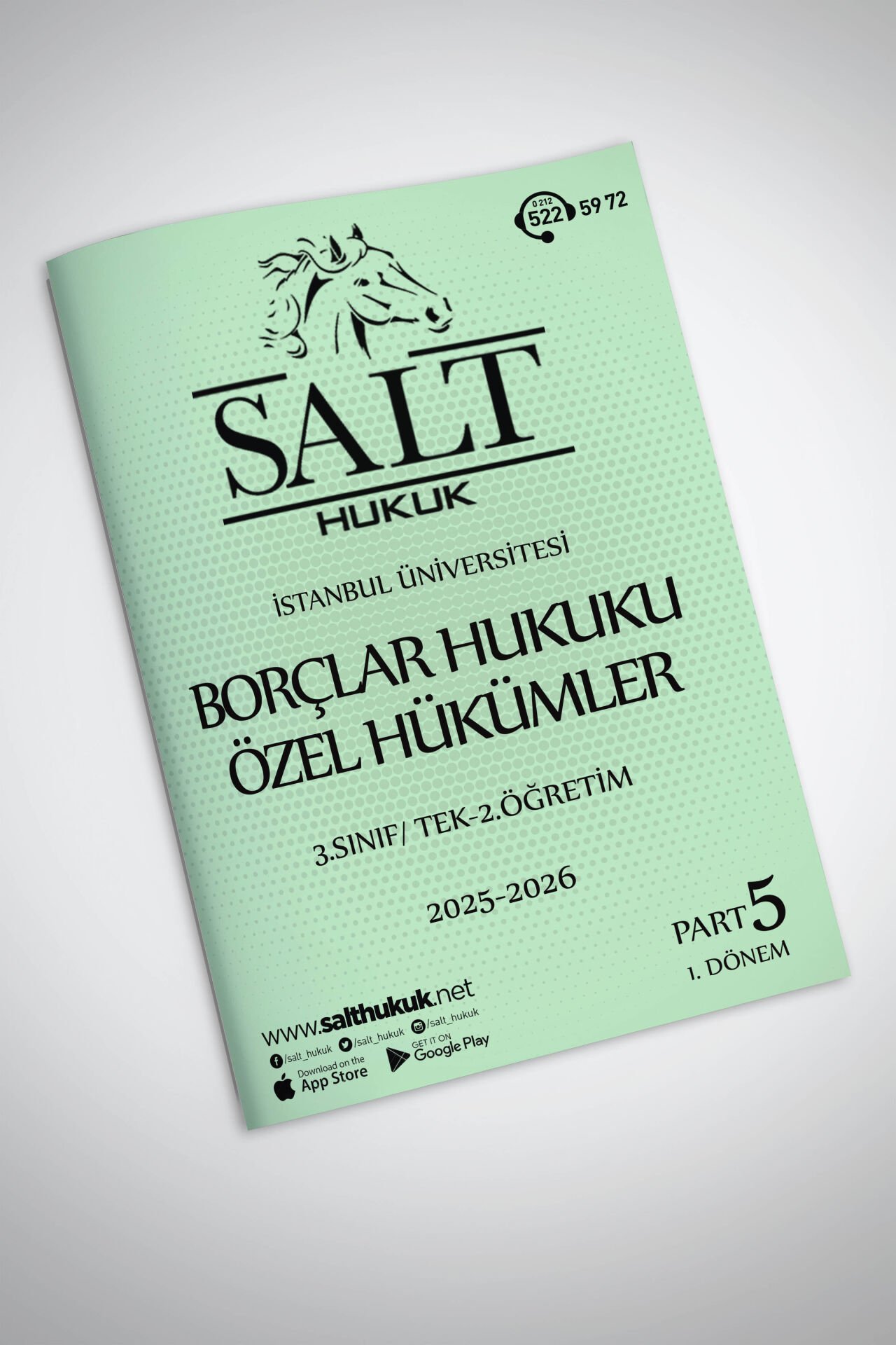 Borçlar Özel Hukuku Tek-2.Öğretim  1. Dönem Part-5 (2025-2026)-İÜHF-Konu Anlatım Kitapçığı