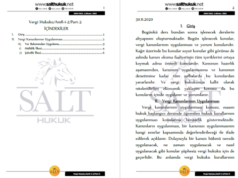 Vergi Hukuku Amfi 1-2 1. Dönem Part-3 (2020-2021)-DEÜ-Konu Anlatım Kitapçığı