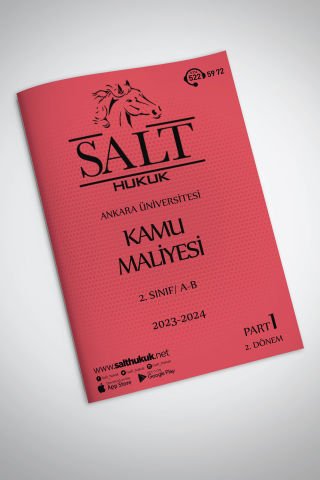 Kamu Maliyesi Amfi A-B 2. Dönem Part-1 (2023-2024)-AÜHF-Konu Anlatım Kitapçığı