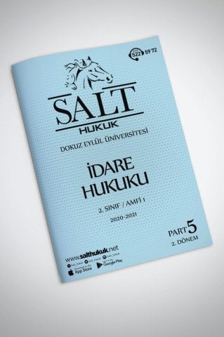 İdare Hukuku Amfi 1 2. Dönem Part-5 (2020-2021)-DEÜ-Konu Anlatım Kitapçığı