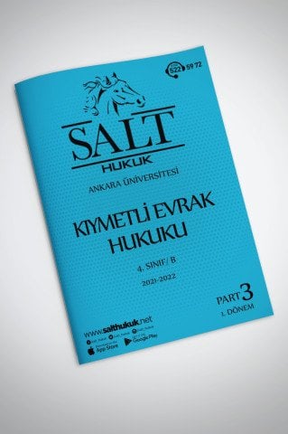 Kıymetli Evrak Amfi B 1. Dönem Part-3 (2021-2022)-AÜHF-Konu Anlatım Kitapçığı