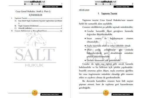 Ceza Genel Hukuku Amfi 2 2. Dönem Part-5 (2020-2021)-DEÜ-Konu Anlatım Kitapçığı