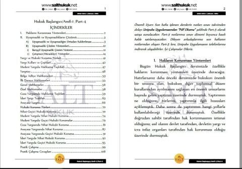 Hukuk Başlangıcı Amfi 1 1. Dönem Part-4 (2020-2021)-DEÜ (2020-2021)-DEÜ-Konu Anlatım Kitapçığı