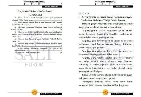 Borçlar Özel Hukuku Amfi 1 2. Dönem Part-5 (2020-2021)-DEÜ-Konu Anlatım Kitapçığı